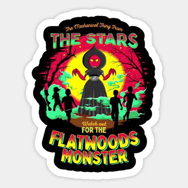 Cute Cryptid Alien Braxxie Flatwoods Monster of West Virginia Sticker by Strangeology